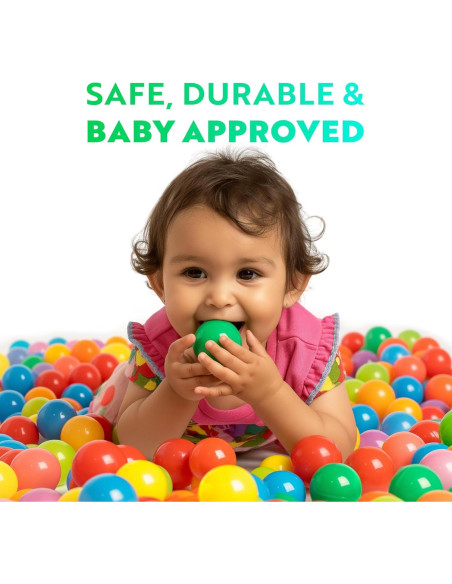 Bolas de Plástico Suave Playz 500 Unidades 8 Colores Bolas de Plástico Suave Playz 500 Unidades 8 Colores