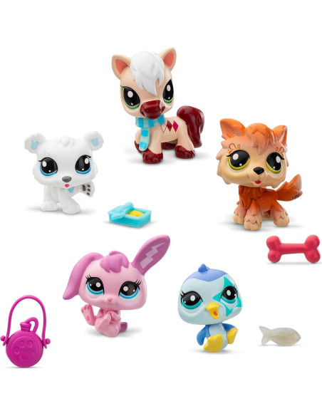 Littlest Pet Shop Conjunto Invierno 5 Mascotas y Accesorios Littlest Pet Shop Conjunto Invierno 5 Mascotas y Accesorios
