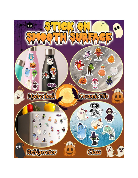 Libros de Pegatinas Reutilizables Benresive Halloween 36 Piezas Libros de Pegatinas Reutilizables Benresive Halloween 36 Piezas