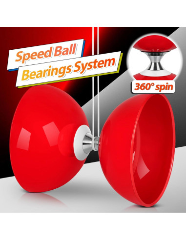Yoyo Chino BODYRHYTHM Pro 12.7 cm con Palos y Cuerdas