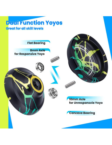 Yoyo Profesional MAGICYOYO V12 Doble Función con Accesorios