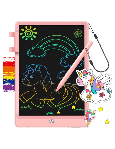 Tableta de Escritura LCD FLUESTON 10" Rosa para Niños Tableta de Escritura LCD FLUESTON 10" Rosa para Niños