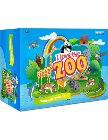 Imán de Animales del Zoológico SpriteGru 59 Piezas Imán de Animales del Zoológico SpriteGru 59 Piezas