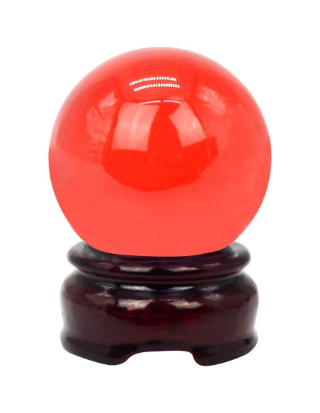 Bola de Cristal Feng Shui 50mm Roja Decorativa Bola de Cristal Feng Shui 50mm Roja Decorativa