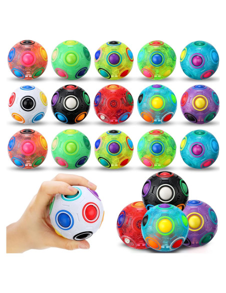 10 Pelotas Mágicas Antiestrés Arcoíris Yilloog 7 cm 10 Pelotas Mágicas Antiestrés Arcoíris Yilloog 7 cm