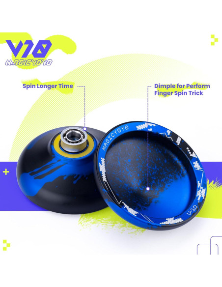 Paquete de 2 Yoyos MAGICYOYO V10 y K1 para Principiantes Paquete de 2 Yoyos MAGICYOYO V10 y K1 para Principiantes