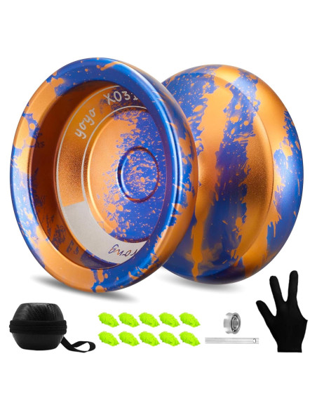 Yoyo Profesional YOYOSTUDIO X0312 para Trucos - Azul/Naranja Yoyo Profesional YOYOSTUDIO X0312 para Trucos - Azul/Naranja