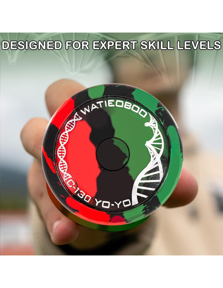 Yoyo Profesional WATIEOBOO para Niños y Adultos - Negro Verde Rojo Yoyo Profesional WATIEOBOO para Niños y Adultos - Negro Verde Rojo