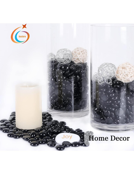 Perlas de Vidrio Ausluru 4,99 kg Negro para Decoración Perlas de Vidrio Ausluru 4,99 kg Negro para Decoración
