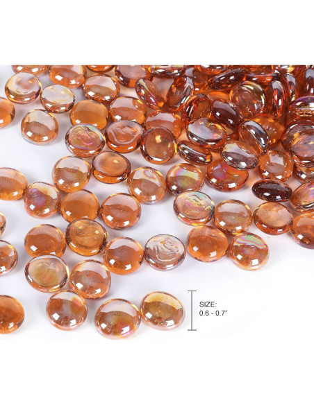 Perlas de Vidrio Ausluru 4,99 kg Ámbar para Decoración Perlas de Vidrio Ausluru 4,99 kg Ámbar para Decoración