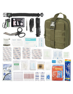 Kit de Primeros Auxilios GYXZ 246 Piezas Verde Militar