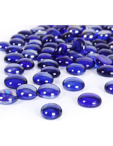 Perlas de Vidrio Ausluru 2,27 kg Cobalto para Decoración