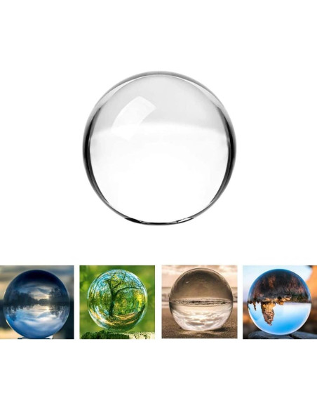 Bola de Cristal K9 80mm para Decoración y Fotografía Bola de Cristal K9 80mm para Decoración y Fotografía