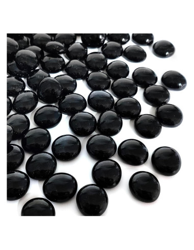 Canicas de vidrio negro FANTIAN 2,27 kg decorativas