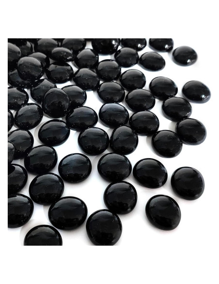Canicas de vidrio negro FANTIAN 2,27 kg decorativas Canicas de vidrio negro FANTIAN 2,27 kg decorativas