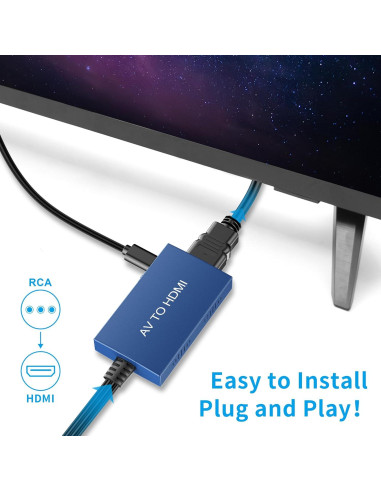 Convertidor AV a HDMI Uhddadi 1080P para PS2 Xbox DVD