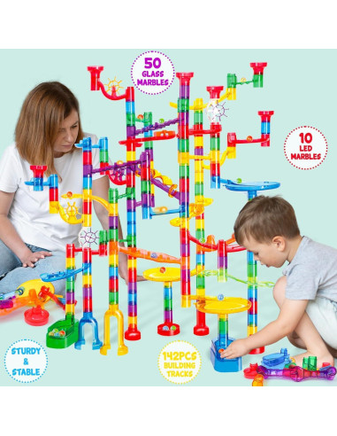 Juego de Laberinto de Canicas Meland 208 Piezas STEM