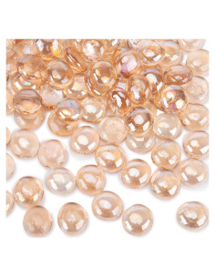 Canicas de Vidrio Planas FUTUREPLUSX 2.25kg Coral Rosado