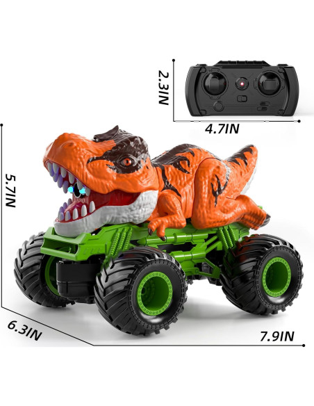 Coche RC Dinosaurio Tiranosaurio Bennol con Luz y Sonido Coche RC Dinosaurio Tiranosaurio Bennol con Luz y Sonido