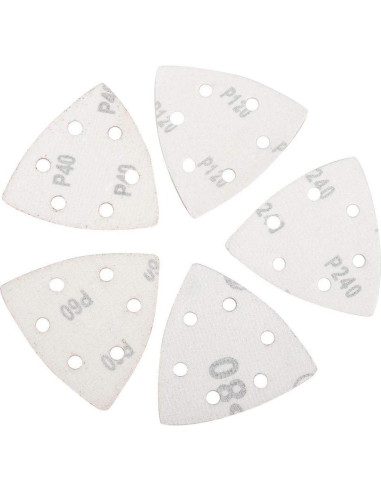 Kit 100 Hojas de Lija Triangular Hilitand 80mm 60-240 Granos