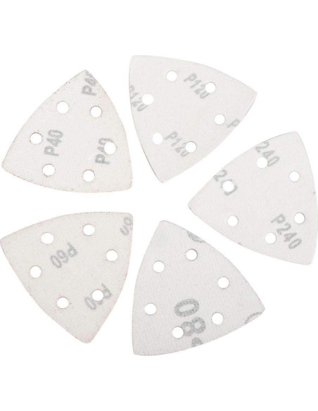 Kit 100 Hojas de Lija Triangular Hilitand 80mm 60-240 Granos Kit 100 Hojas de Lija Triangular Hilitand 80mm 60-240 Granos