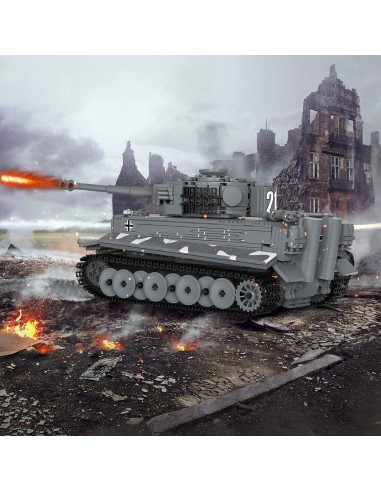 JMBricklayer Tanque Militar RC Tigre 61501 - 800 Piezas