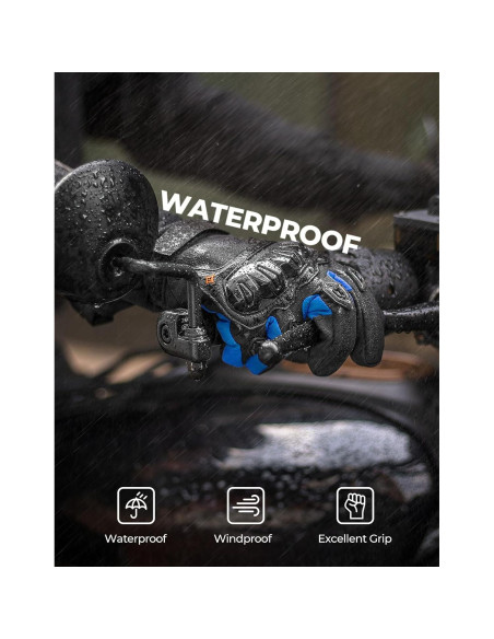 Guantes de invierno KEMIMOTO para motocicleta, táctiles y a prueba de agua Guantes de invierno KEMIMOTO para motocicleta, táctiles y a prueba de agua