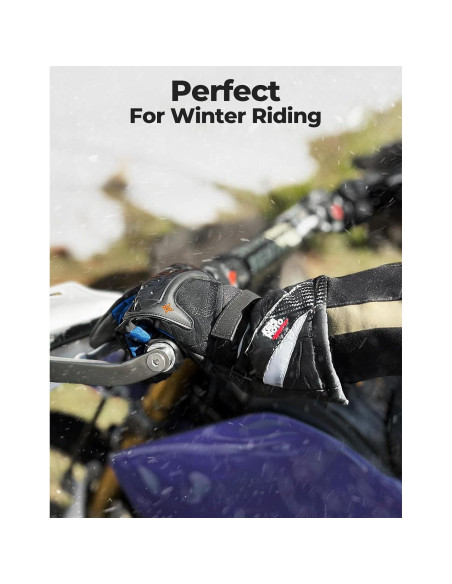 Guantes de invierno KEMIMOTO para motocicleta, táctiles y a prueba de agua Guantes de invierno KEMIMOTO para motocicleta, táctiles y a prueba de agua