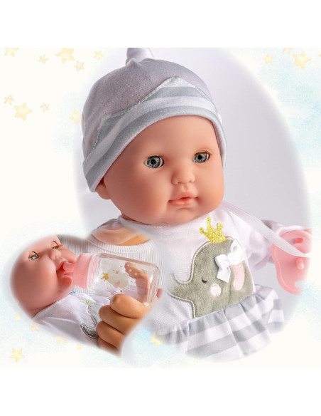 Muñeca de bebé blanda 38 cm con ojos que abren y cierran | JC Toys Muñeca de bebé blanda 38 cm con ojos que abren y cierran | JC Toys