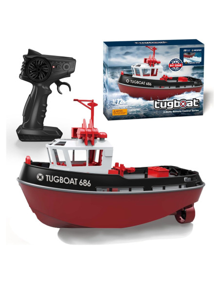 Barco RC Yoyoom Remolcador 1/72 con Luces LED y Alarma Barco RC Yoyoom Remolcador 1/72 con Luces LED y Alarma
