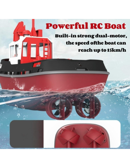 Barco RC Yoyoom Remolcador 1/72 con Luces LED y Alarma Barco RC Yoyoom Remolcador 1/72 con Luces LED y Alarma