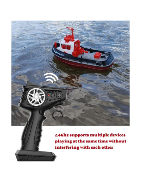 Barco RC Yoyoom Remolcador 1/72 con Luces LED y Alarma Barco RC Yoyoom Remolcador 1/72 con Luces LED y Alarma
