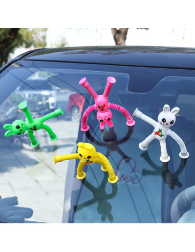 Juguete Conejo de Pascua Limpskys 4 Pack con Ventosas