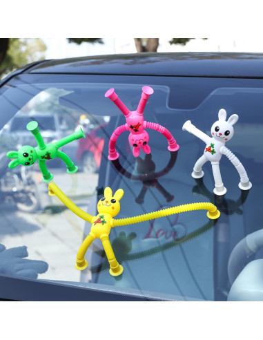 Limpskys Juguete Conejo 4 Pack con Ventosas 17cm