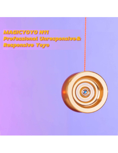 Yoyo Profesional MAGICYOYO N11 Azul Dorado + Kit Completo