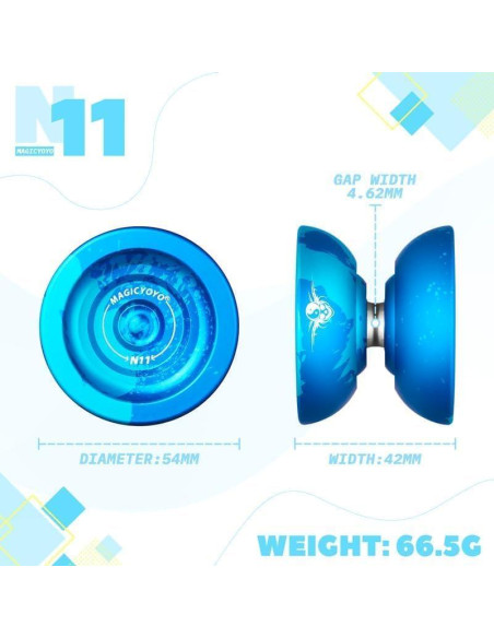 Yoyo Profesional MAGICYOYO N11 y K2 Doble Propósito Yoyo Profesional MAGICYOYO N11 y K2 Doble Propósito