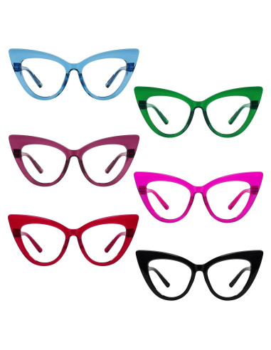 Gafas de Lectura GUD Huge Cateye Sin Tornillos - Paquete 6