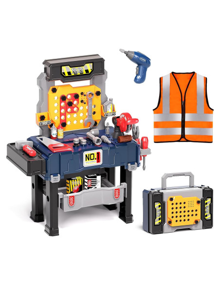 Banco de herramientas transformable Deejoy para niños 1.75 kg Banco de herramientas transformable Deejoy para niños 1.75 kg