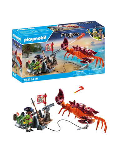 Playmobil Piratas: Batalla Cangrejo Gigante 26 Piezas