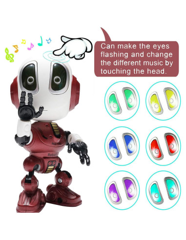 Robot Hablante MING YING 66 para Niños 3 a 8 Años Rojo