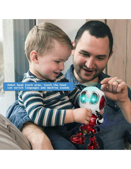 Robot Hablante MING YING 66 para Niños 3 a 8 Años Rojo Robot Hablante MING YING 66 para Niños 3 a 8 Años Rojo