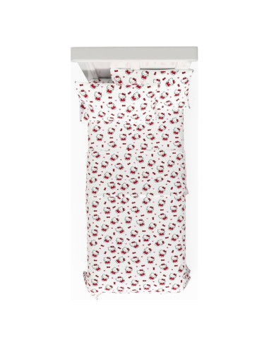 Juego de Sábanas Twin XL Hello Kitty 3 Piezas Algodón