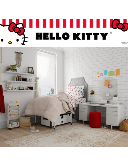 Juego de Sábanas Twin XL Hello Kitty 3 Piezas Algodón Juego de Sábanas Twin XL Hello Kitty 3 Piezas Algodón
