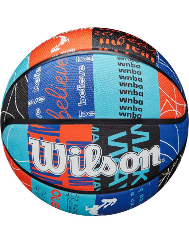 Balón de Baloncesto Wilson WNBA Heir - Tamaño 6 - Azul/Naranja
