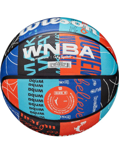 Balón de Baloncesto Wilson WNBA Heir - Tamaño 6 - Azul/Naranja