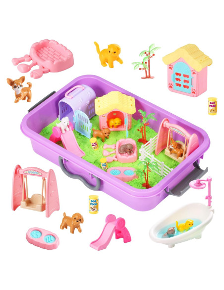 Caja Sensorial para Mascotas Carolart con Arena Mágica Caja Sensorial para Mascotas Carolart con Arena Mágica