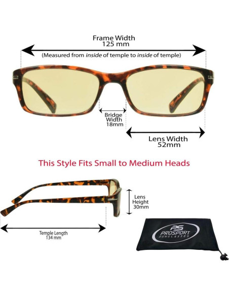Gafas de lectura proSPORT bloqueo luz azul 1.5x unisex Gafas de lectura proSPORT bloqueo luz azul 1.5x unisex