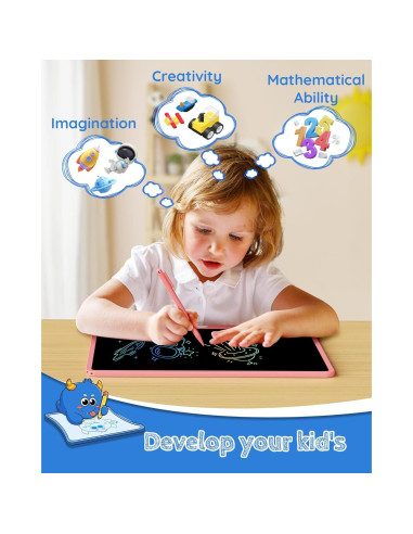 Tableta de Escritura LCD TEKFUN 16" Rosa para Niños