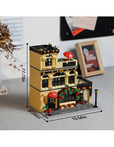 Conjunto de Construcción ENJBRICK Restaurante Ciudad 1489 Piezas