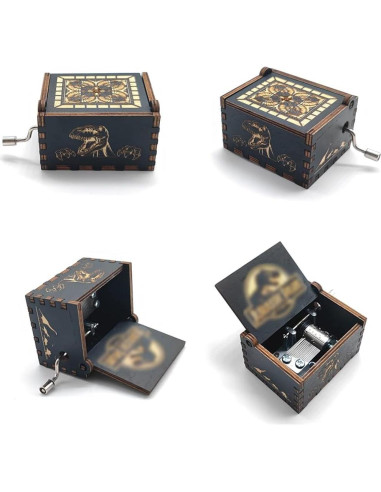 Caja de Música Bolunlun Jurassic de Madera Clásica